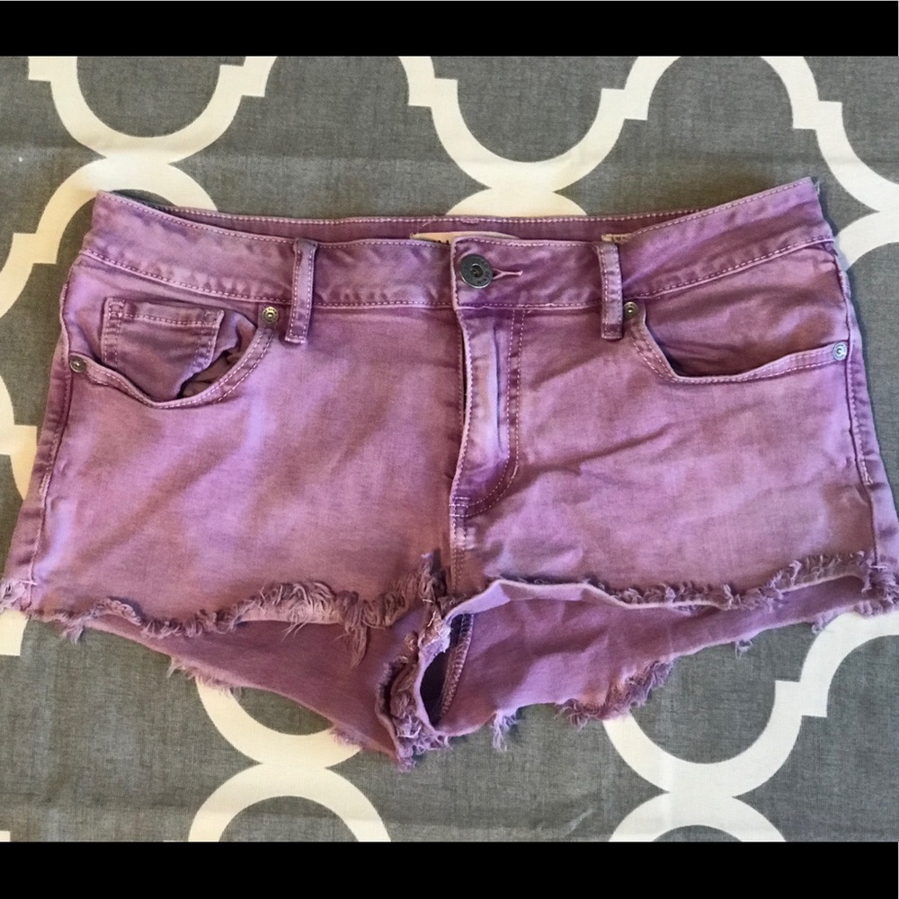 Bullhead Denim Co. Low Rise Short size 9 acid purp